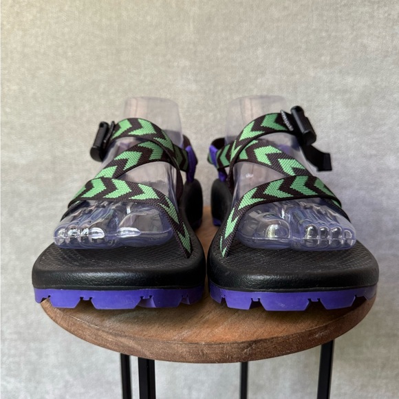 Chaco Z/1 Festival Vibram Outdoor Sandals Chevron Print Size 8 - Picture 3 of 10